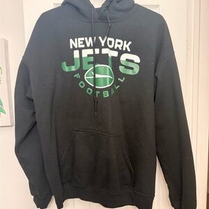 NFL New York Jets Black and Green Pullover Hoodie